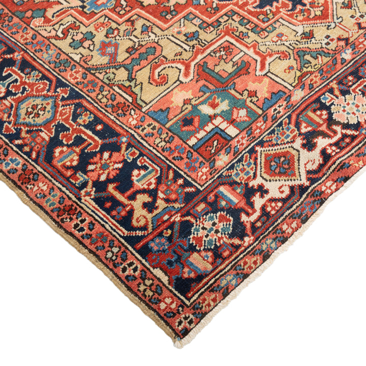 Antique Heriz Wool Rug - 6'10" x 10'4"