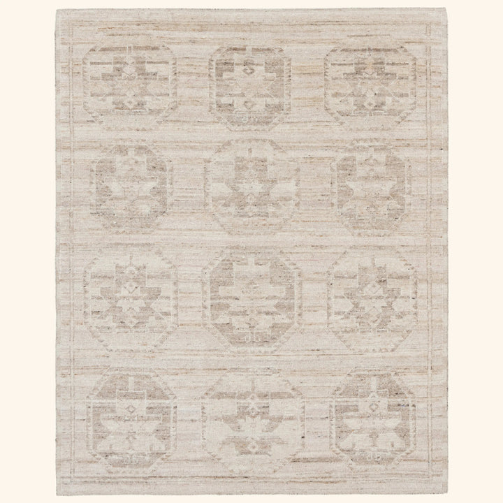 Light Camel Traditional Wool Rug - 8' x 10'