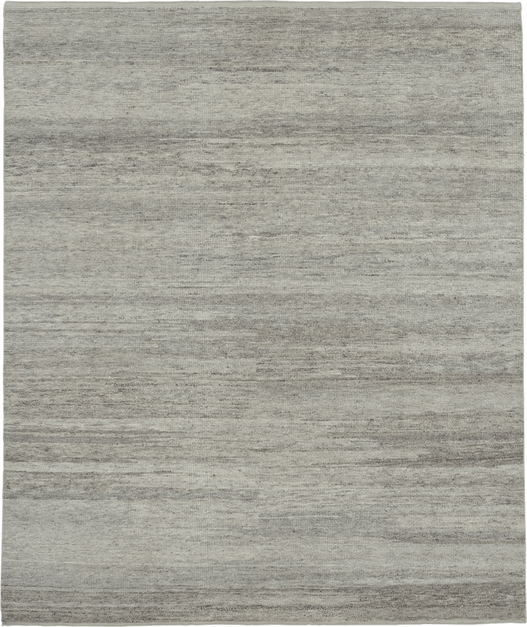 Grey Contemporary Wool Rug - 8' x 10'