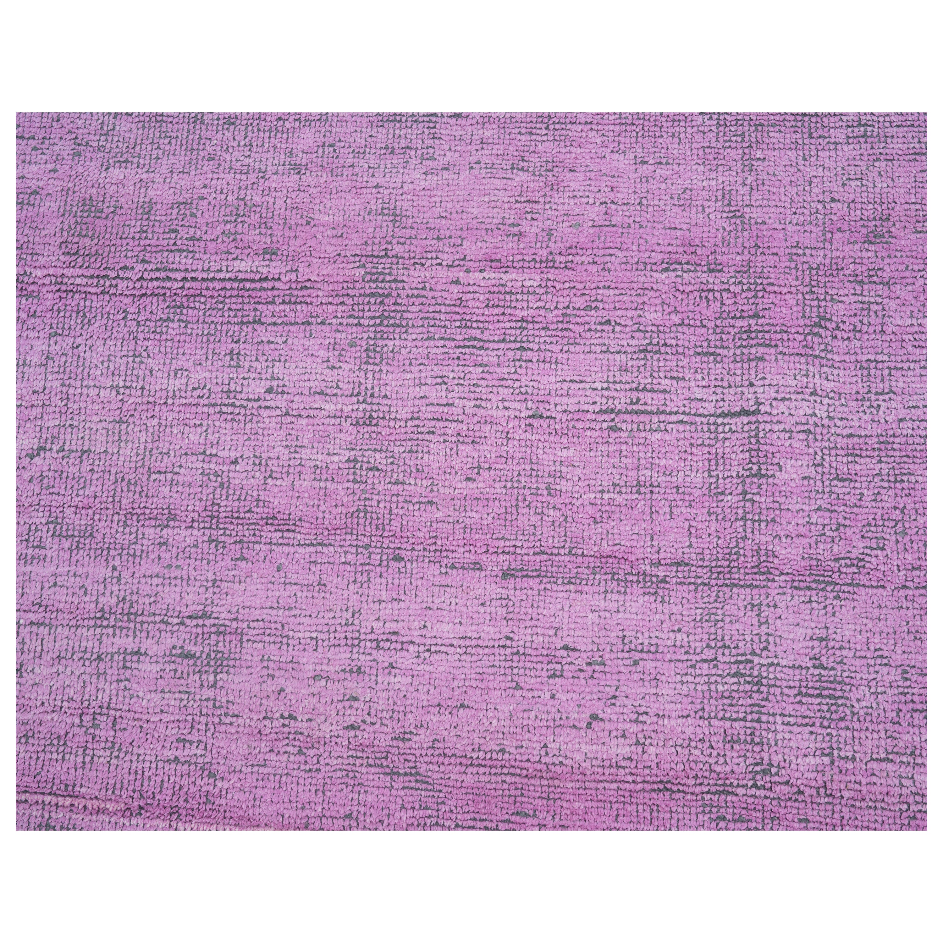 Purple Solid Silk Rug - 10' x 12'