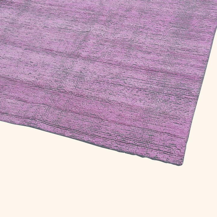 Purple Solid Silk Rug - 10' x 12'