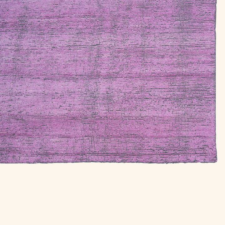 Purple Solid Silk Rug - 10' x 12'