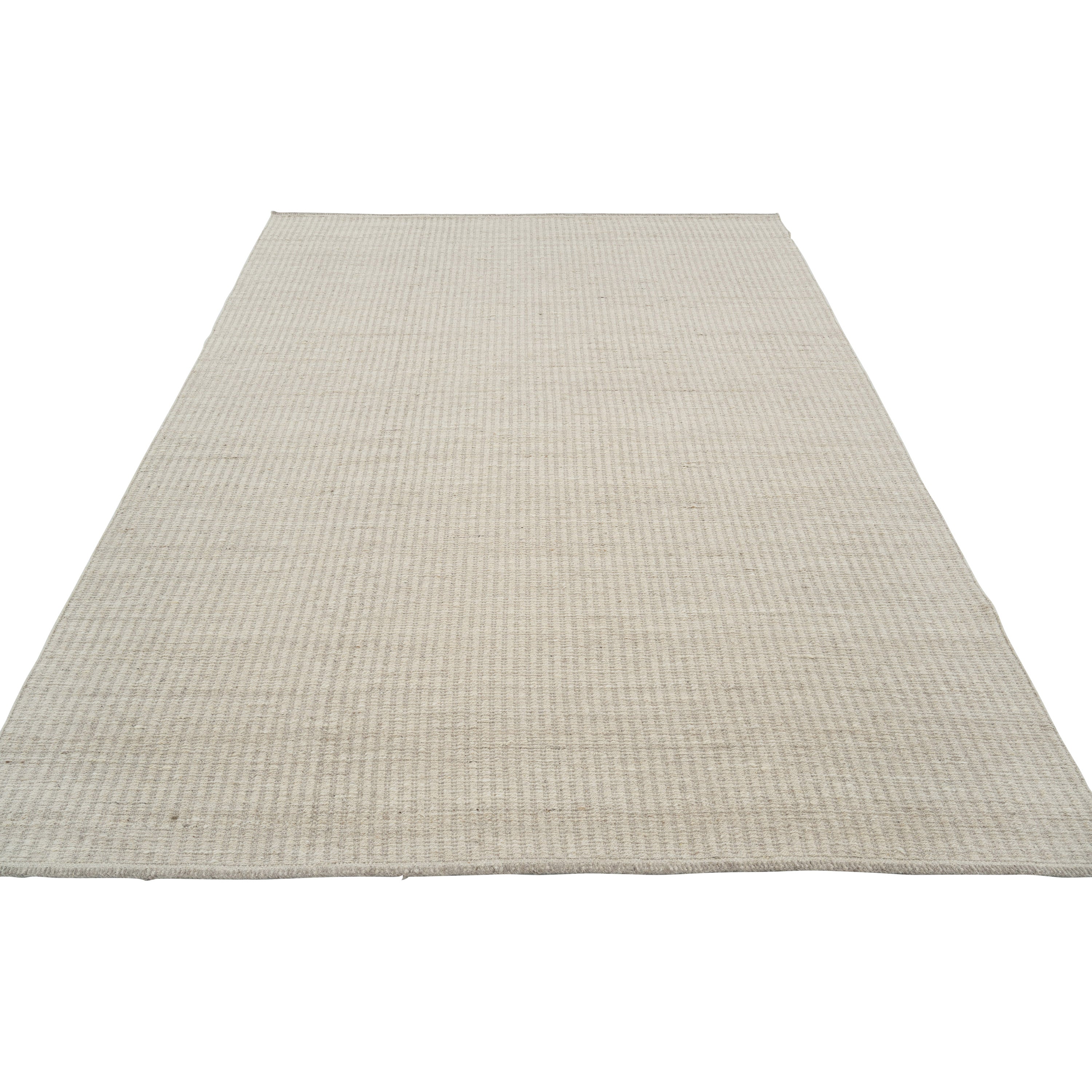 Natural Dhurrie Wool Rug - 8'6" x 11'6"