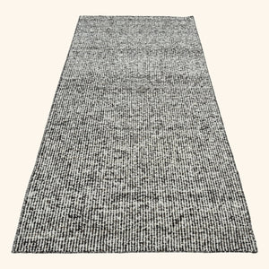 Black & White Dhurrie Wool Runner - 5' x 10' - hover