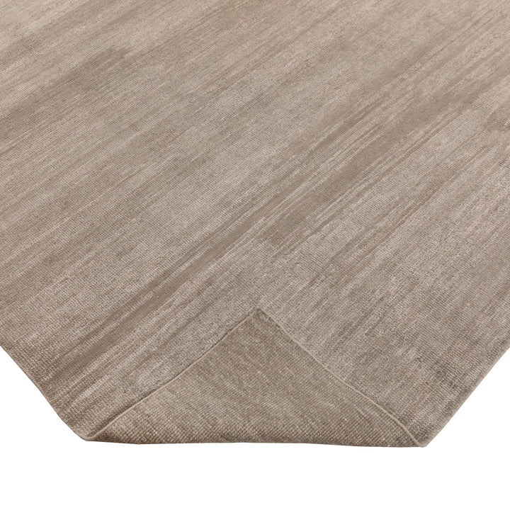 Image for Taupe Soild Silk Rug - 7'10" x 9'11"