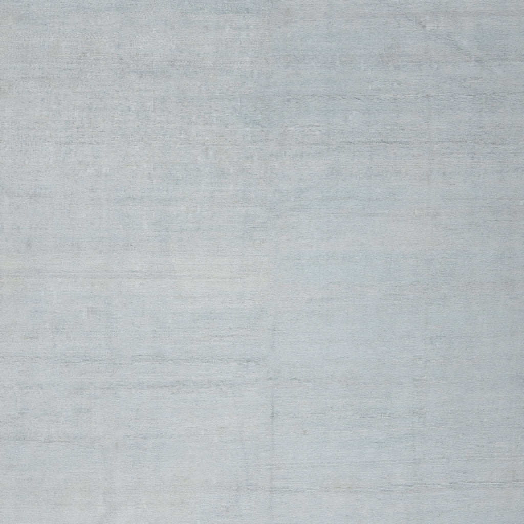 Light Blue Solid Silk Rug - 9'9" x 13'10"