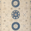 Ivory Blue Traditional Wool Rug - 9'11" x 14'11"