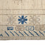 Ivory Blue Traditional Wool Rug - 9'11" x 14'11"