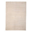 Cream Solid Silk Rug - 8'9" x 12'1"