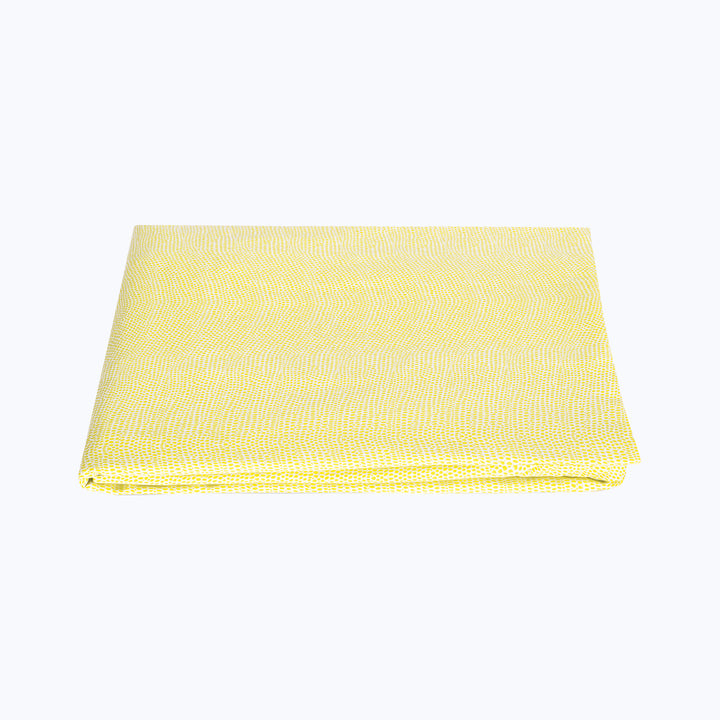 Jasper Cotton Sateen Fitted Sheet Lemon / Twin