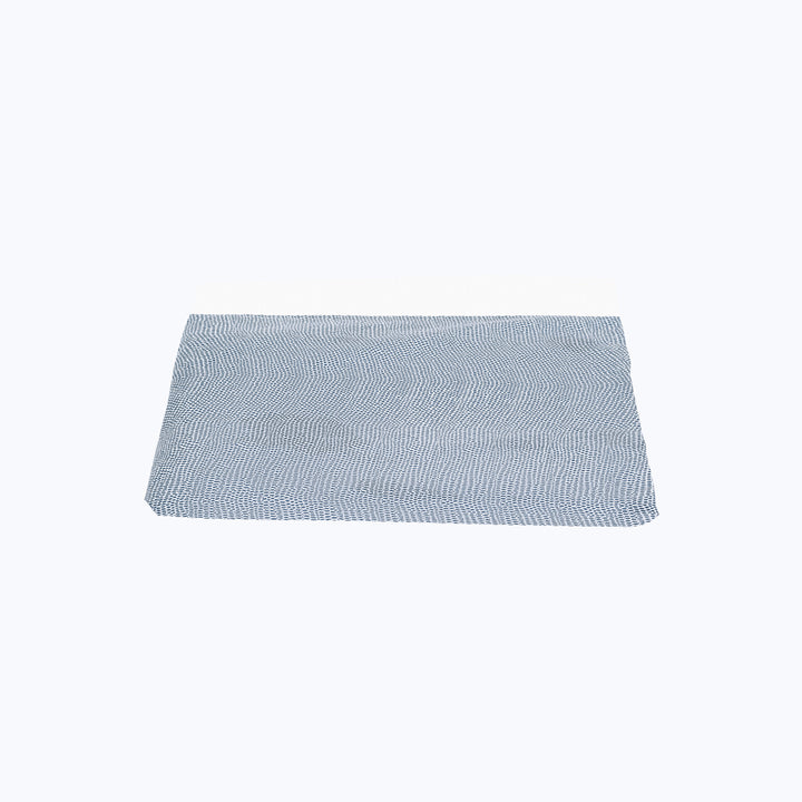 Jasper Cotton Sateen Fitted Sheet Steel Blue / Twin