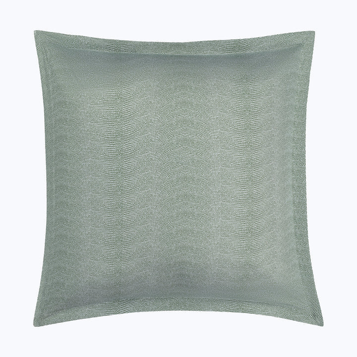 Jasper Cotton Sateen Sham Green / Euro