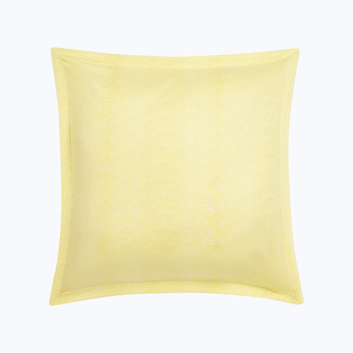 Jasper Cotton Sateen Sham Lemon / Euro