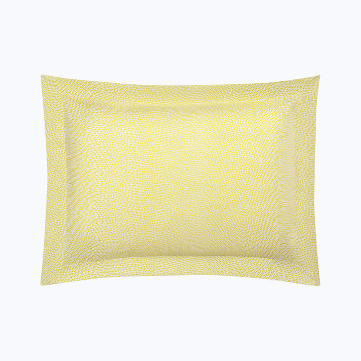 Jasper Cotton Sateen Sham Lemon / Boudoir