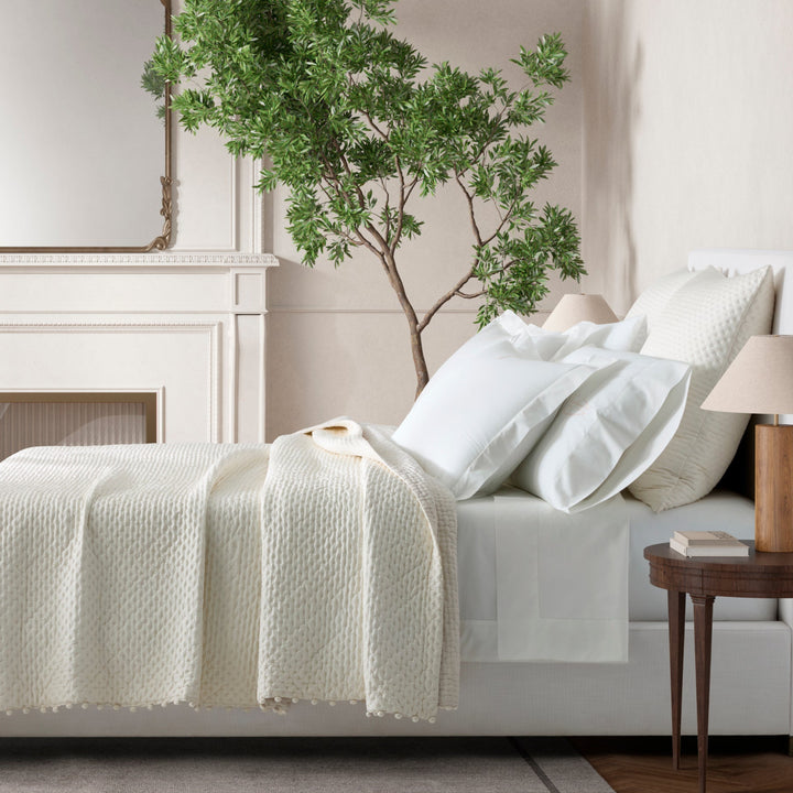 Margaret Silk Quilted Euro Sham Abalone