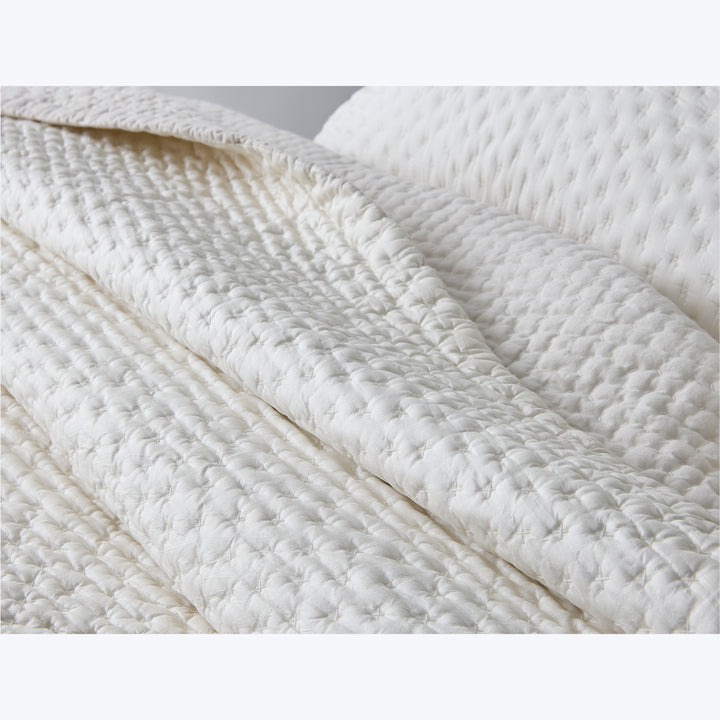 Margaret Silk Quilted Euro Sham Abalone