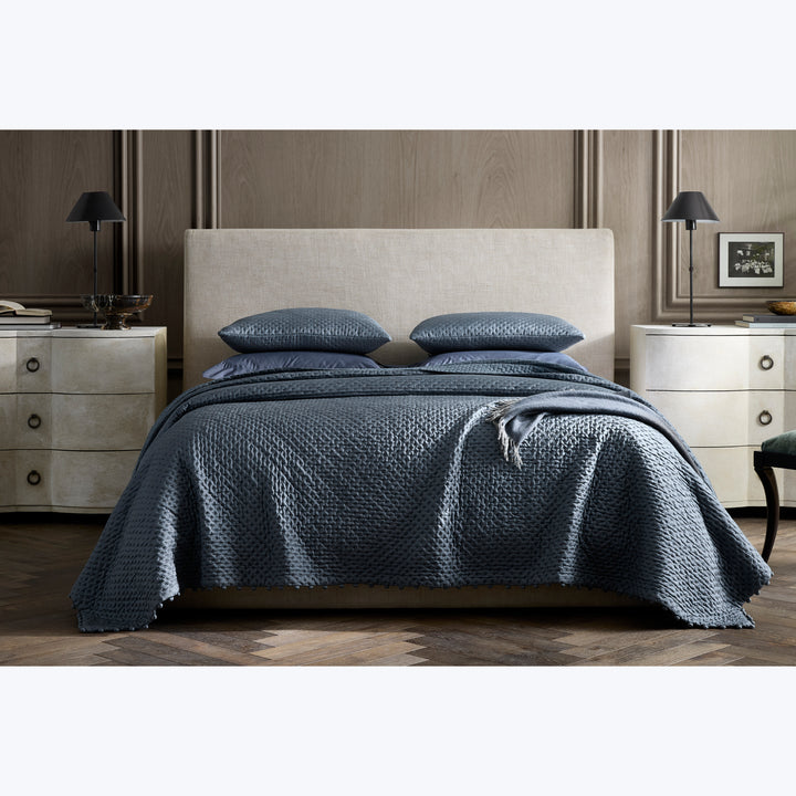 Margaret Silk Quilted Euro Sham Evening