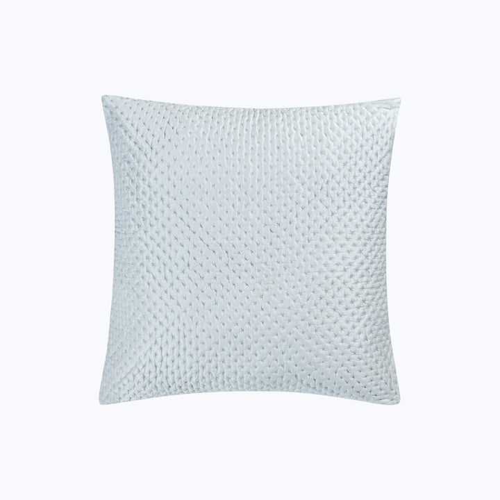 Margaret Silk Quilted Euro Sham Cloud