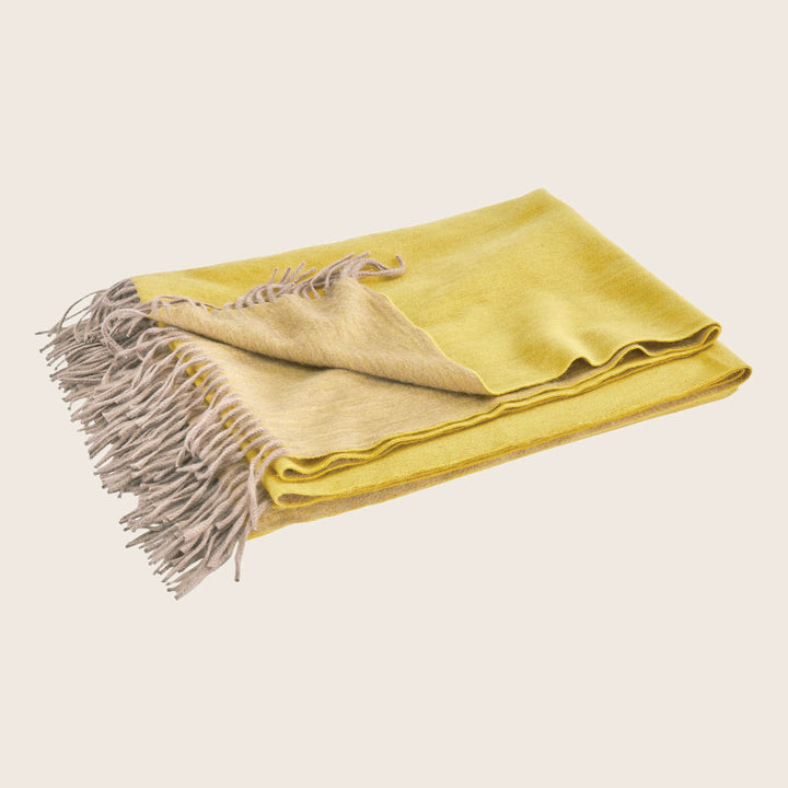 Paley Throw Yellow/Natural