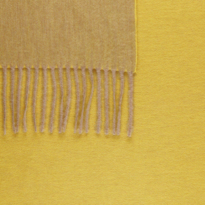 Paley Throw Yellow/Natural