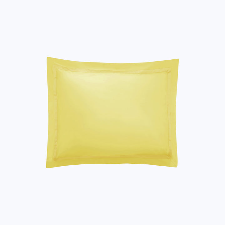 Nocturne Cotton Sateen Sham Lemon / Standard