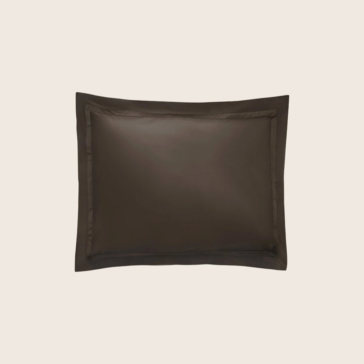 Nocturne Cotton Sateen Sham Sable / Standard