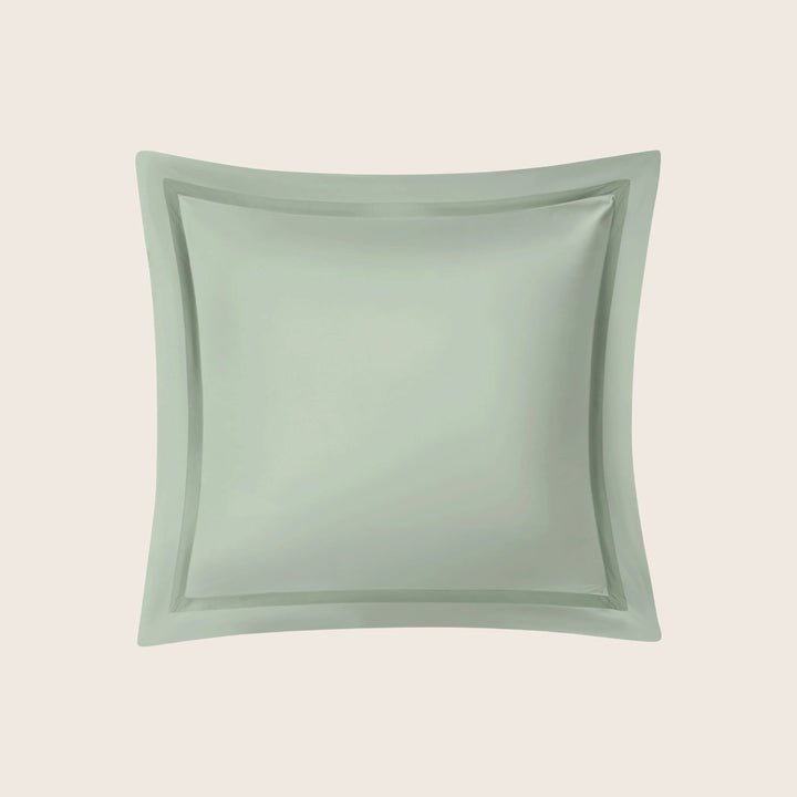 Nocturne Cotton Sateen Sham Celadon / Euro