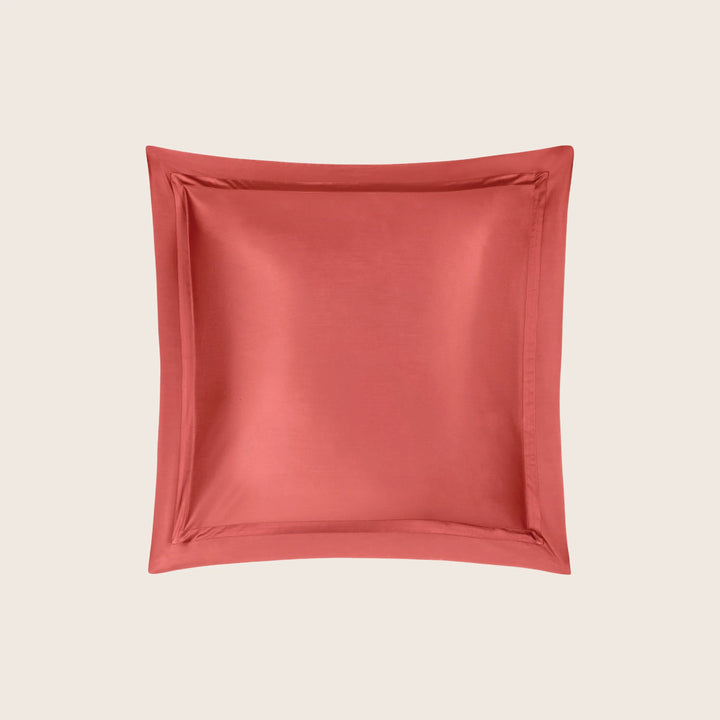Nocturne Cotton Sateen Sham Coral / Euro