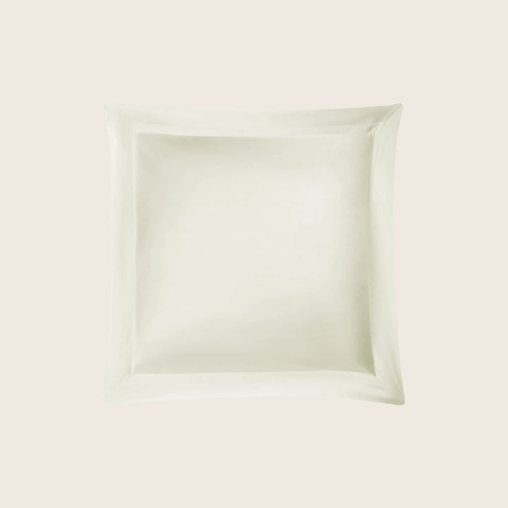Nocturne Cotton Sateen Sham Ivory / Euro