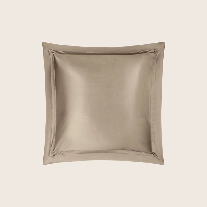 Nocturne Cotton Sateen Sham Khaki / Euro