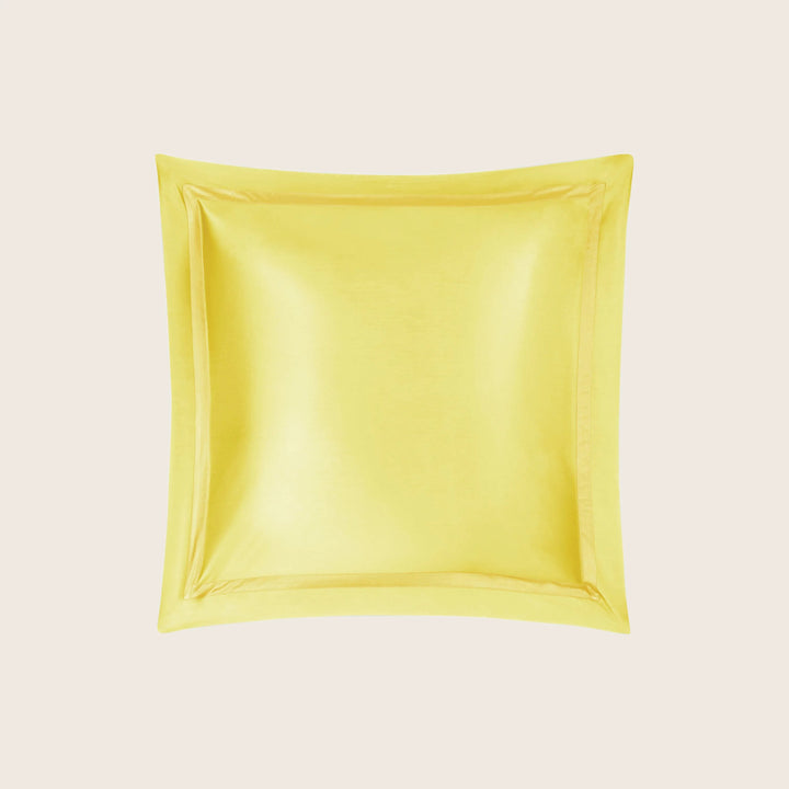 Nocturne Cotton Sateen Sham Lemon / Euro