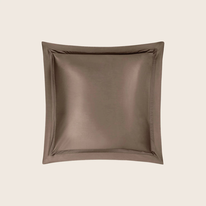 Nocturne Cotton Sateen Sham Mocha / Euro