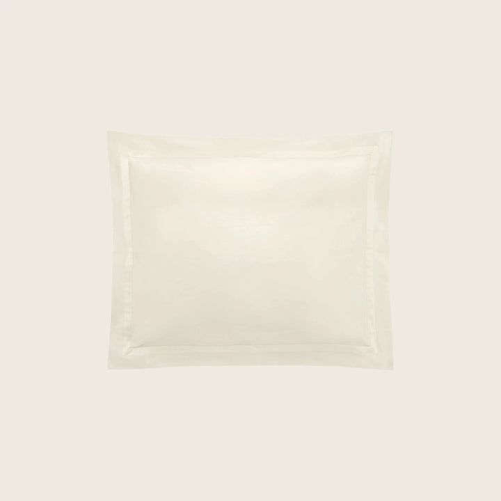 Nocturne Cotton Sateen Sham Ivory / Standard