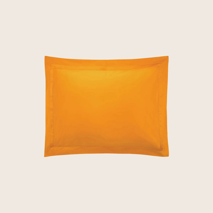 Nocturne Cotton Sateen Sham Tangerine / Standard