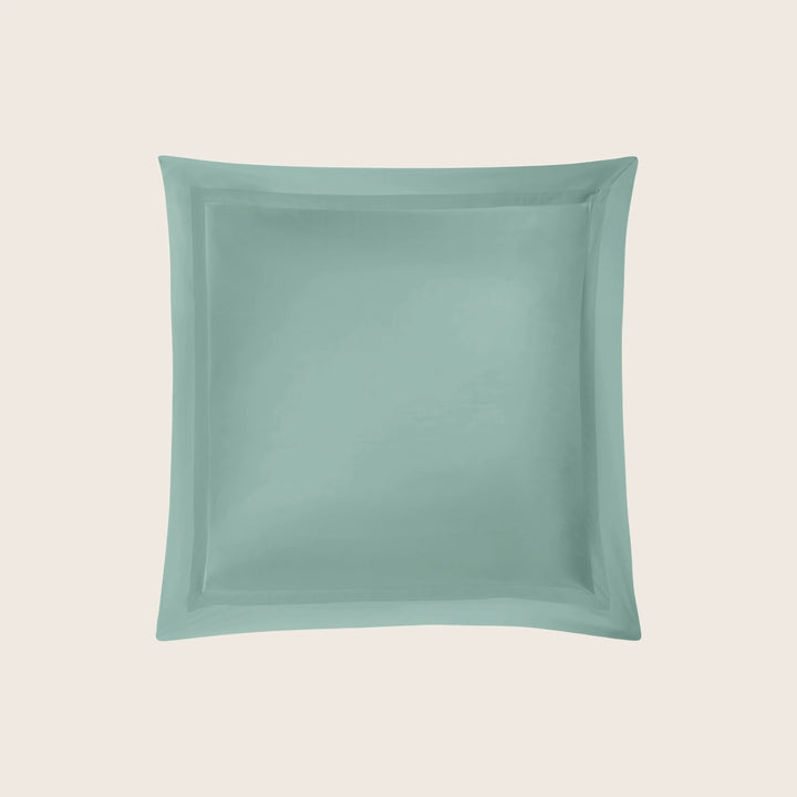 Nocturne Cotton Sateen Sham Aquamarine / Euro