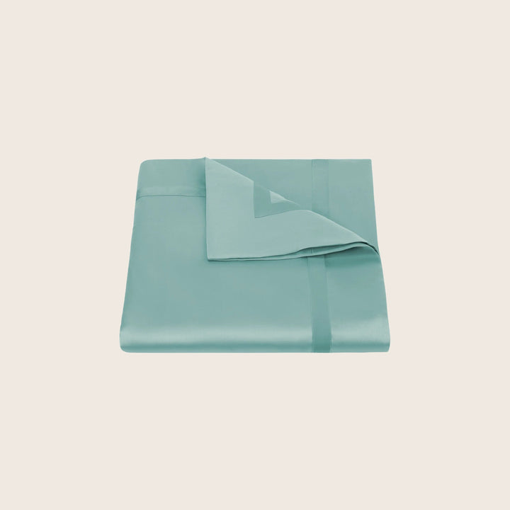 Nocturne Cotton Sateen Duvet Cover Aquamarine / Full/Queen