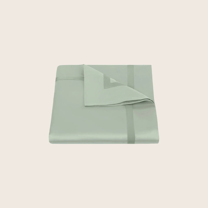 Nocturne Cotton Sateen Duvet Cover Celadon / Full/Queen