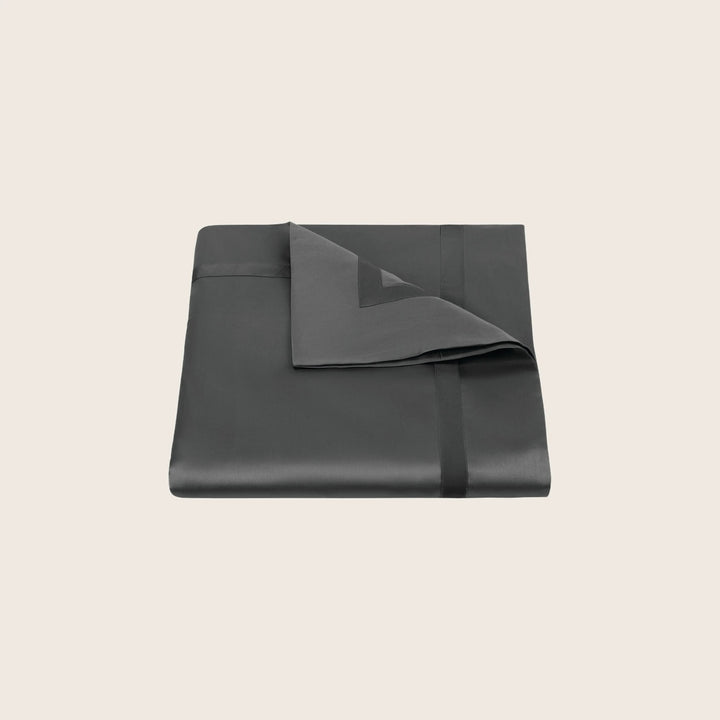 Nocturne Cotton Sateen Duvet Cover Charcoal / Full/Queen
