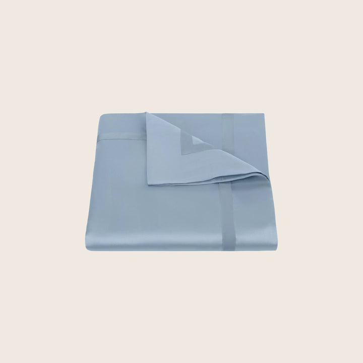 Nocturne Cotton Sateen Duvet Cover Hazy Blue / Full/Queen