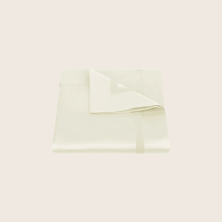 Nocturne Cotton Sateen Duvet Cover Ivory / Full/Queen