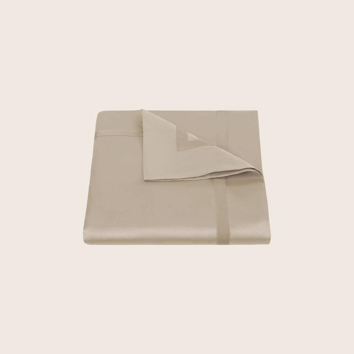 Nocturne Cotton Sateen Duvet Cover Khaki / Full/Queen
