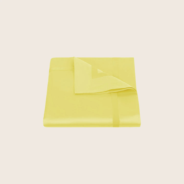 Nocturne Cotton Sateen Duvet Cover Lemon / Full/Queen