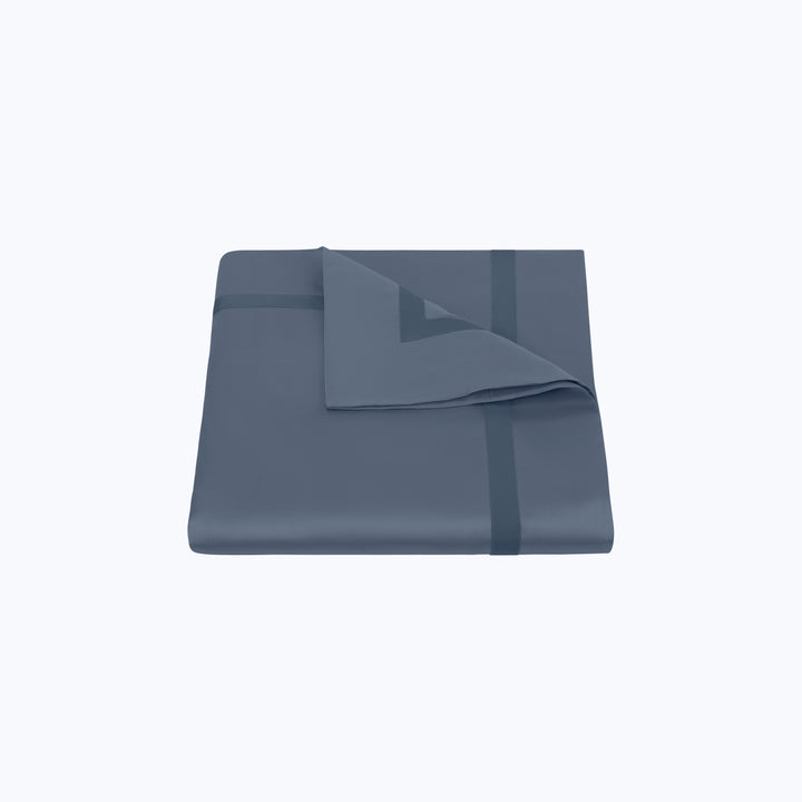 Nocturne Cotton Sateen Duvet Cover Steel Blue / Full/Queen