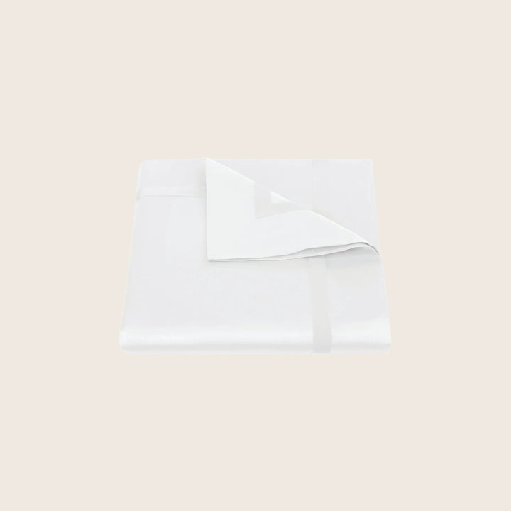 Nocturne Cotton Sateen Duvet Cover White / Full/Queen