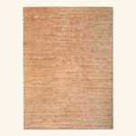 Rust Texture Silk Wool Blend Rug - 9'1" x 12'1"