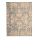 Multicolored Contemporary Silk Wool Blend Rug - 9'1" x 12'2"