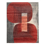 Red Contemporary Wool Rug - 8' x 10'