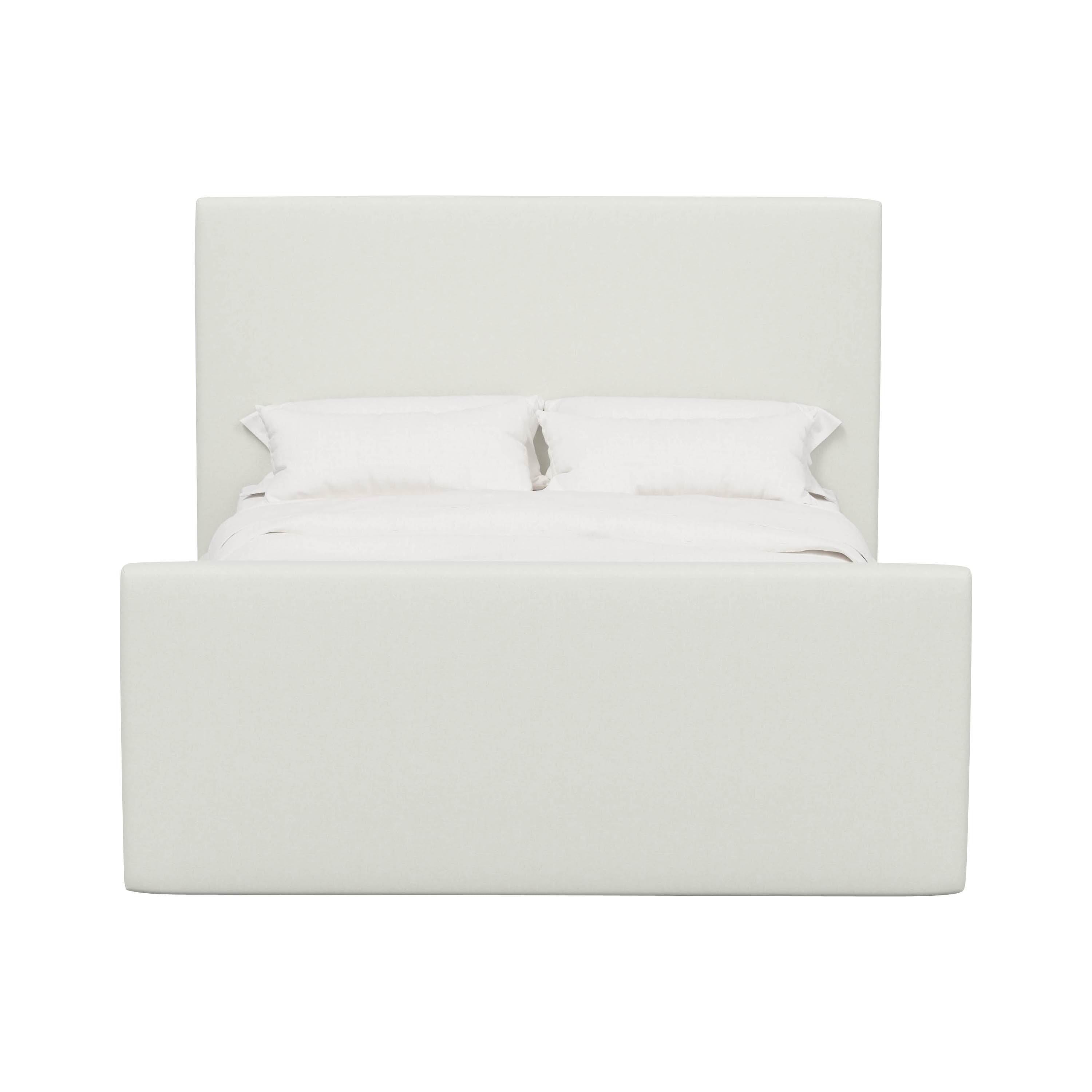 Alta Platform Bed Twin / Zuma Linen White