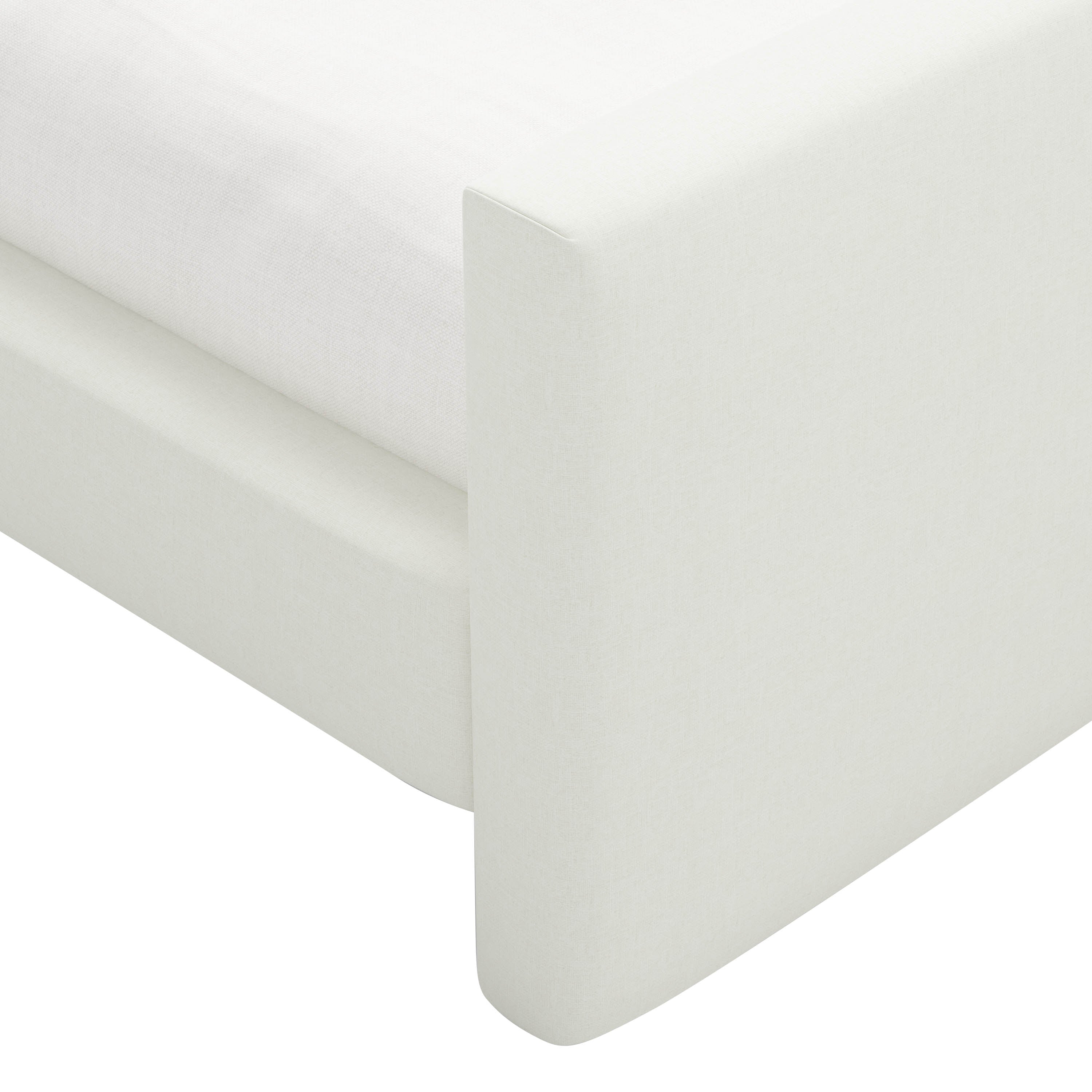 Alta Platform Bed Twin / Zuma Linen White