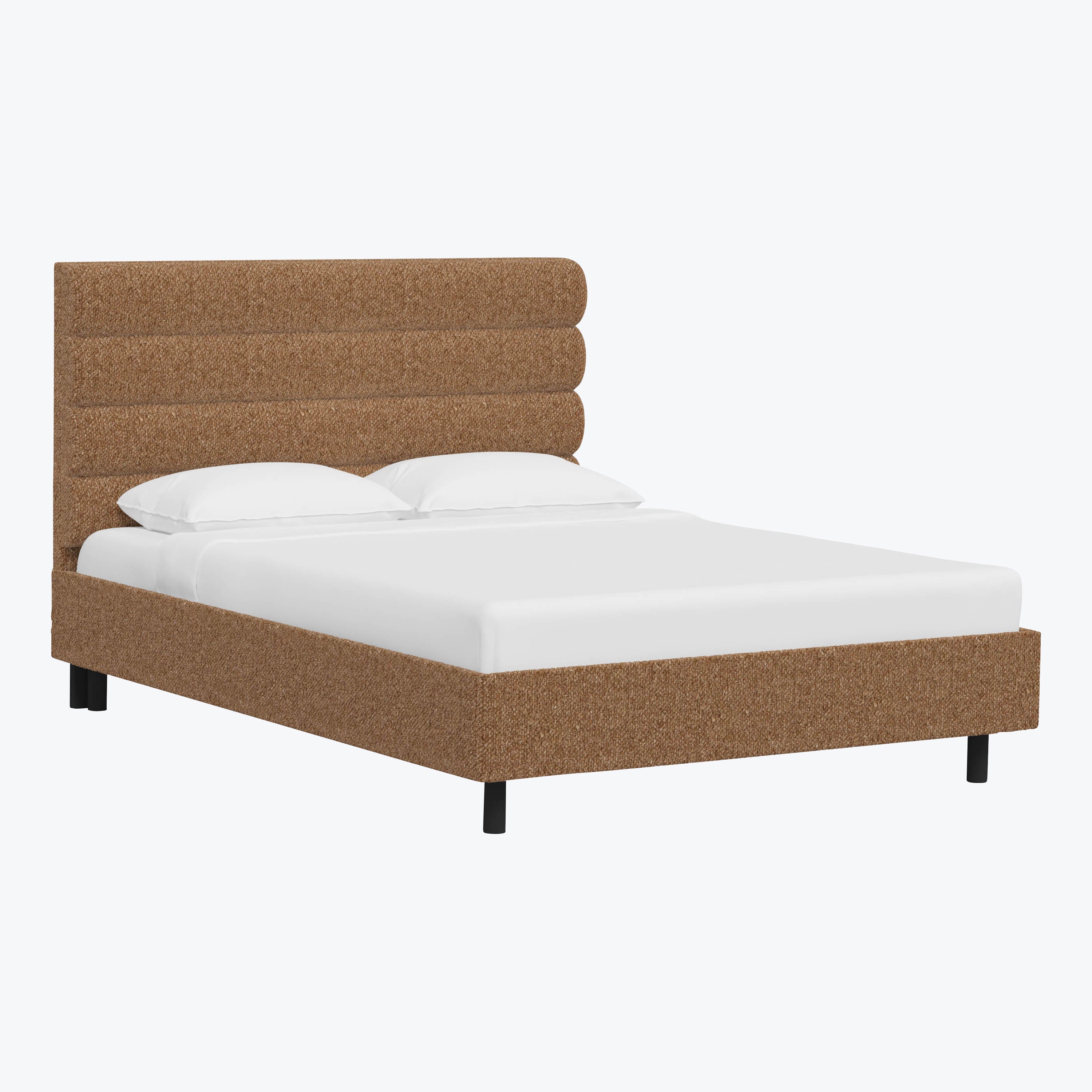 Linea Platform Bed California King / Woolen Pecan